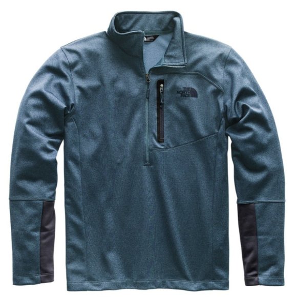 The North Face Men's Canyonlands Tall Fleece Half Zip Pullover Blue Size Small - Picture 1 of 16